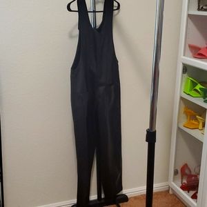 Zara Faux leather Jumpsuit